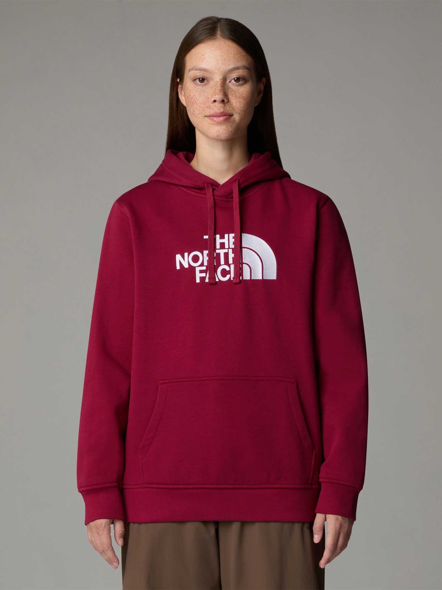 

Толстовка The North Face W DREW PEAK PULLOVER HOODIE, красный