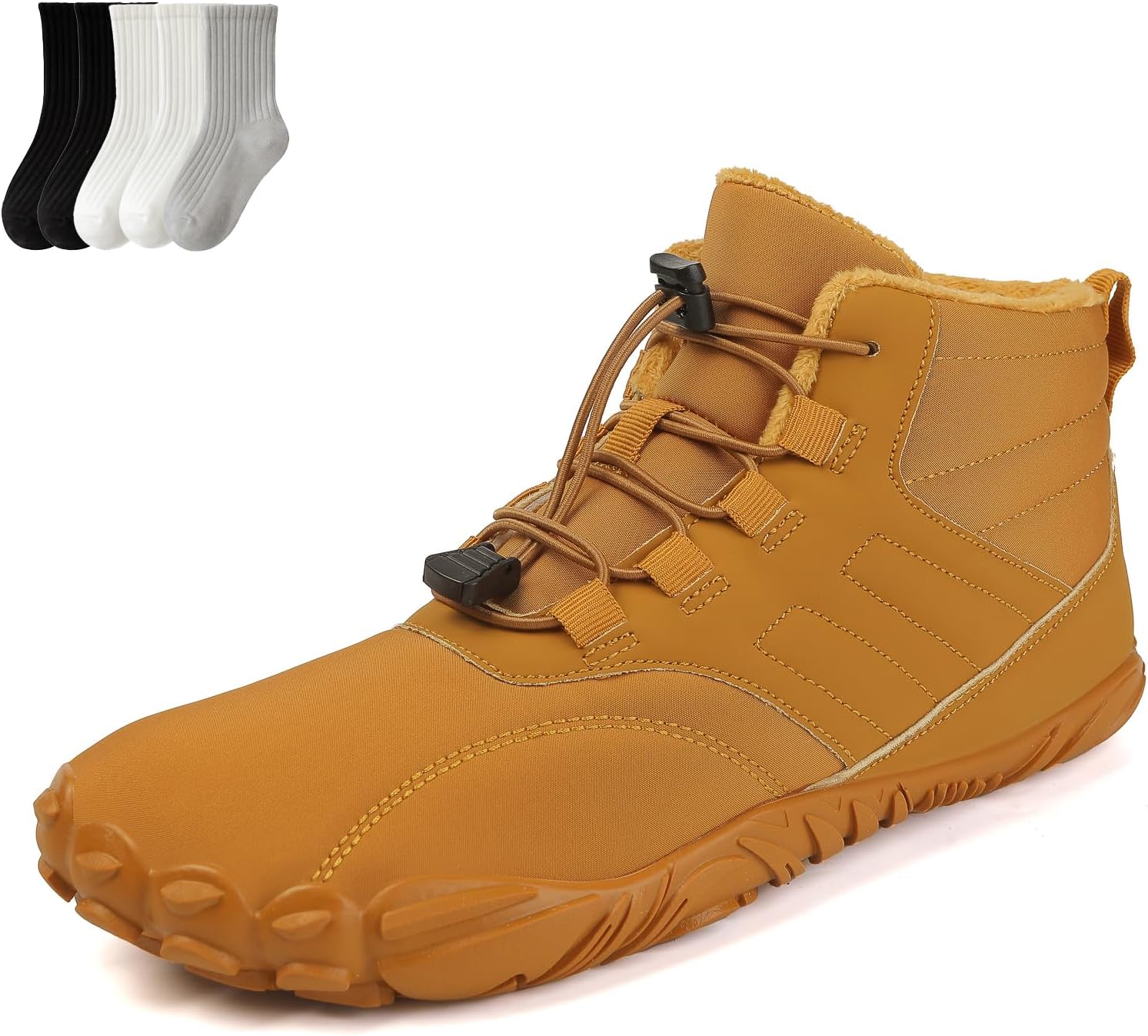 

Зимние походные босоножки для женщин и мужчин 2025, водонепроницаемые и противоскользящие ботинки с широкой носочной частью Rolinb, желтый