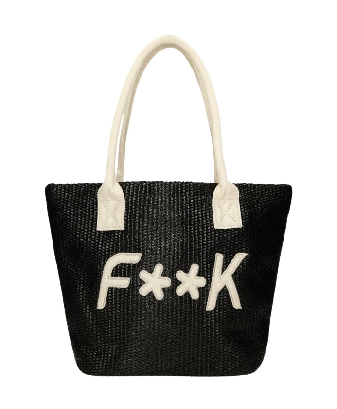 

Пляжная сумка корзина F**K, черный