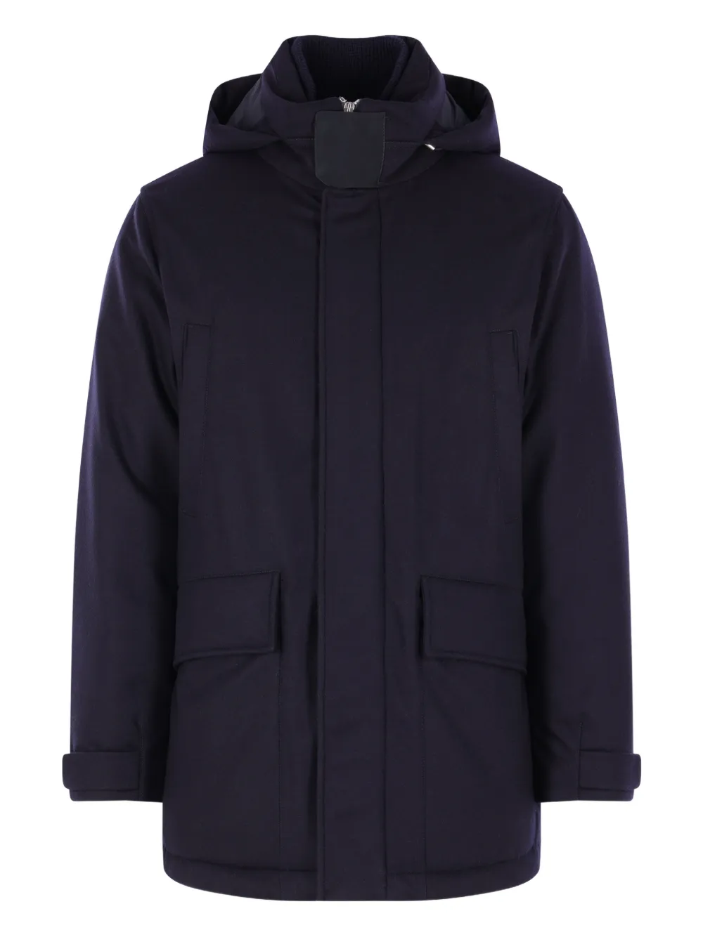 

Однобортное пальто Zegna, синий