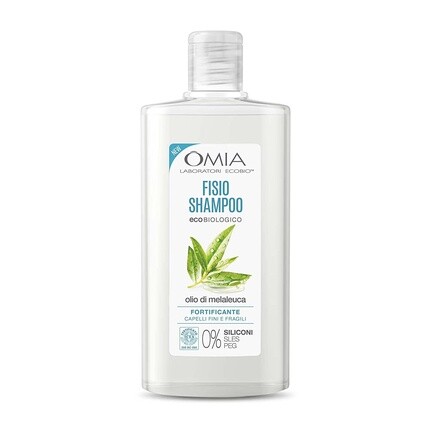 

Fisio Melaleuca Oil укрепляющий и реструктурирующий шампунь против перхоти для тонких и ломких волос 200 мл, Omia