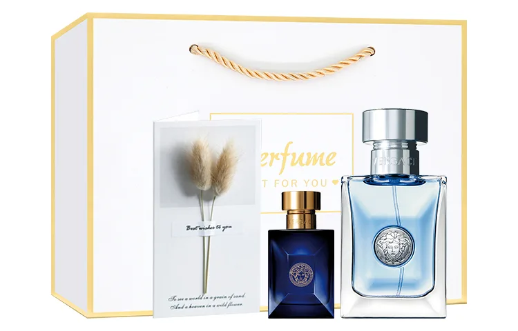 VERSACE Парфюм Desert Flame, подарочный набор с ароматом Amber, 50 мл/100 мл + 5 мл*2 + поясная сумка, 100ml Set 2 — фото 2