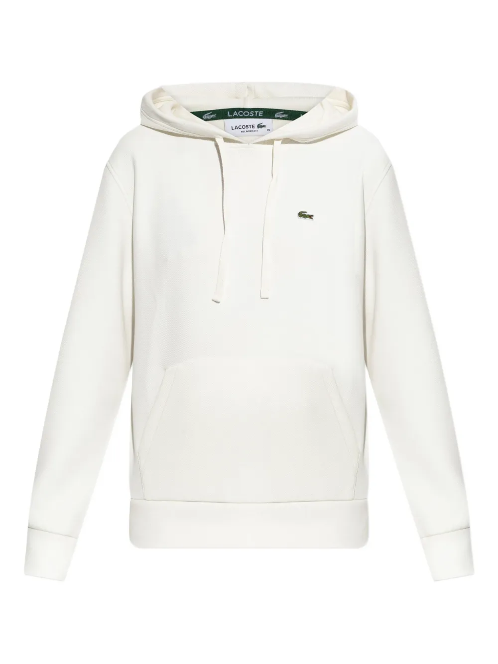 

Худи с вышитым логотипом Lacoste, белый