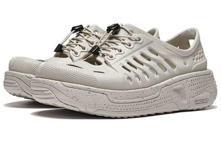 LiNing ТитанТрек "Грей" женские — овсяно-серые, цвет Oat Gray — фото 3