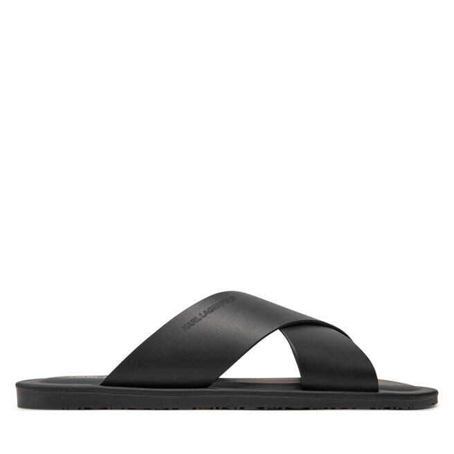 

Шлепанцы KARL LAGERFELD KL70214 Black Lthr, черный