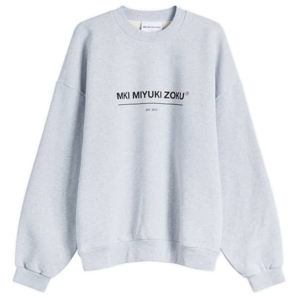

Толстовка Mki linear crew Mki Miyuki-Zoku, серый