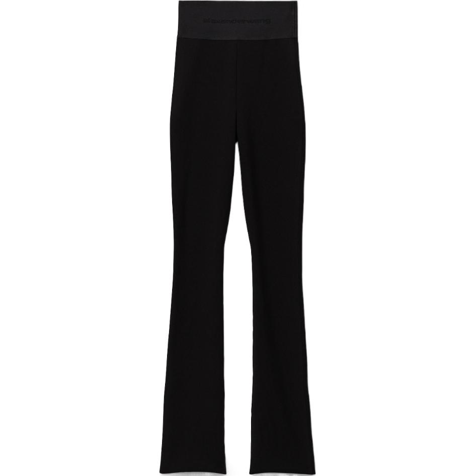 

Брюки-клеш с высокой талией Alexander Wang, черный