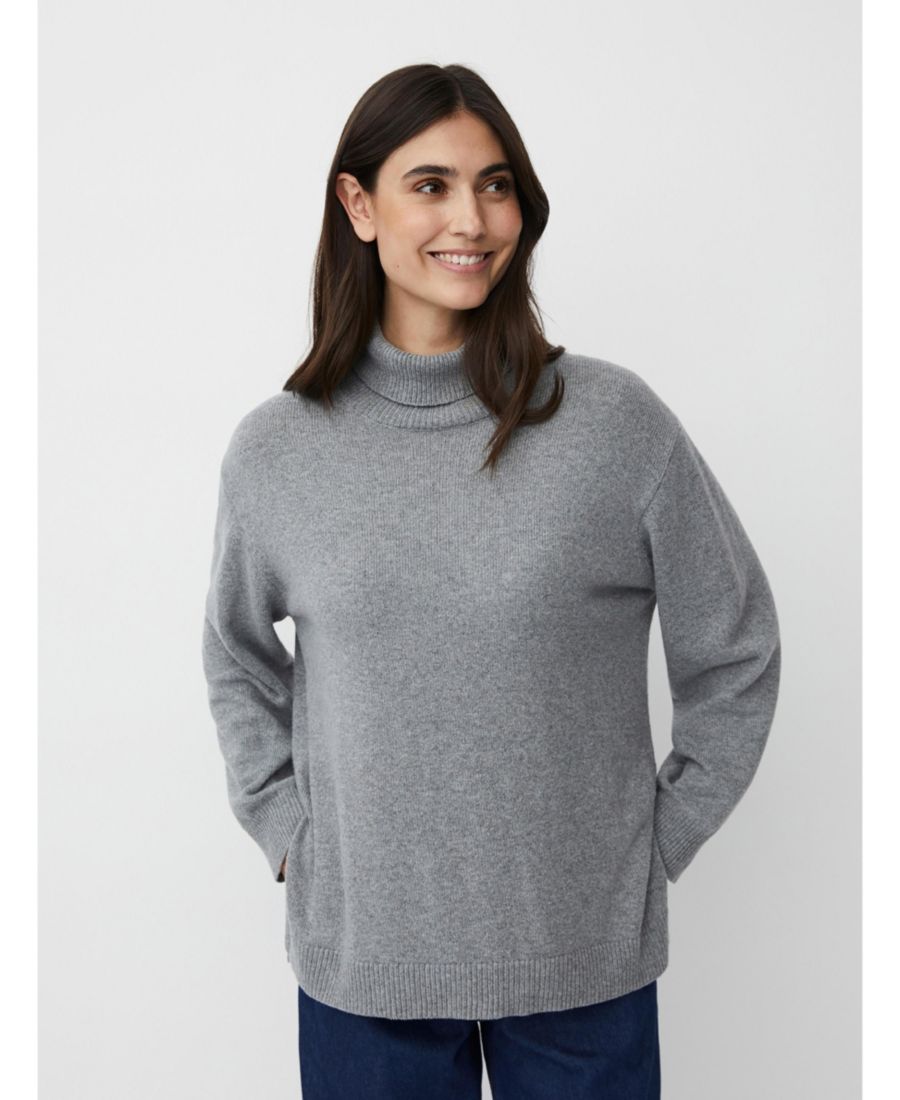 

Женский свитер MaFaricka с длинными рукавами и высоким воротником Masai Copenhagen, M. Grey mel.