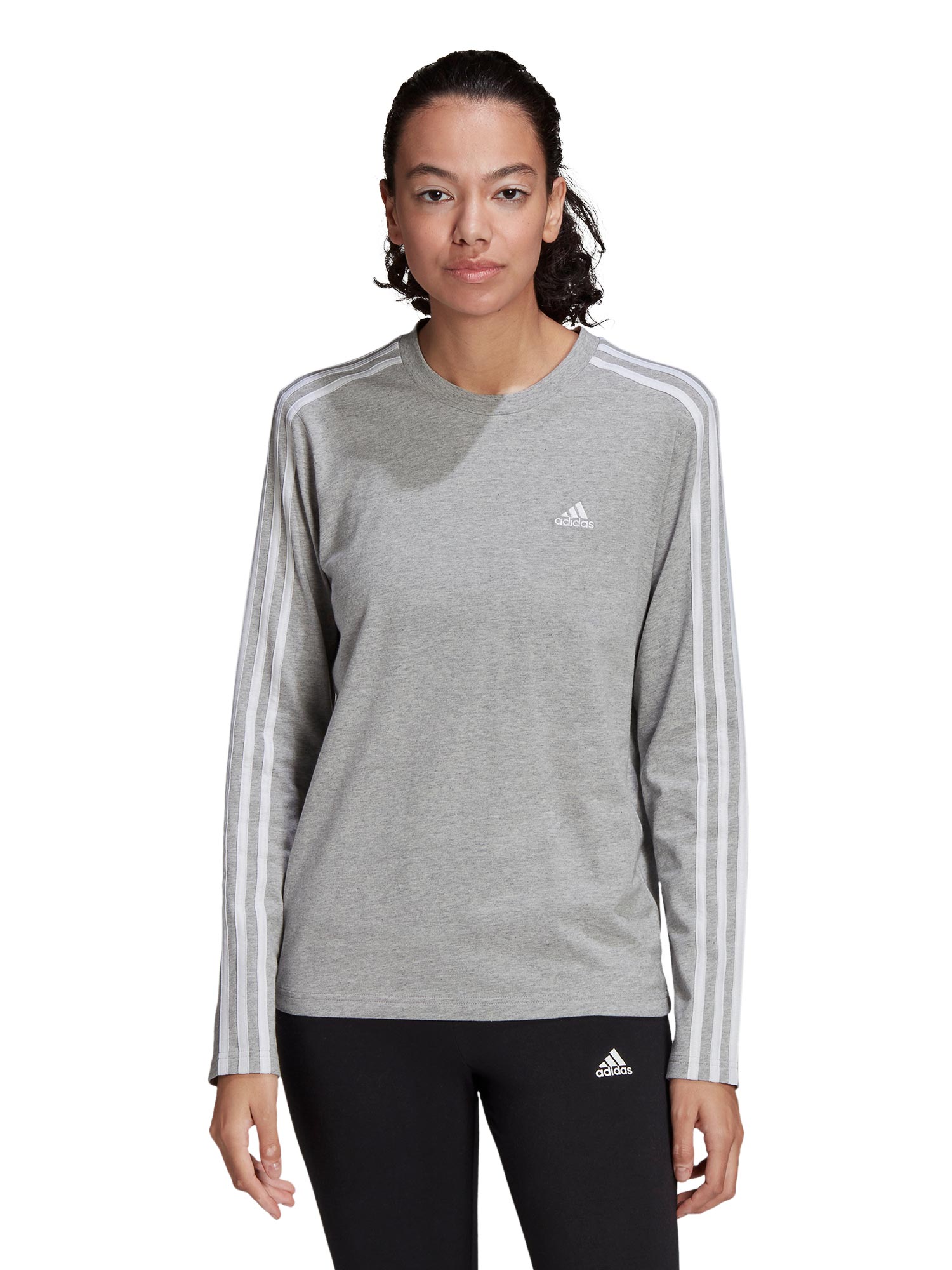 

Блуза Adidas Sportswear Essentials 3-S Long Sleeve, серый