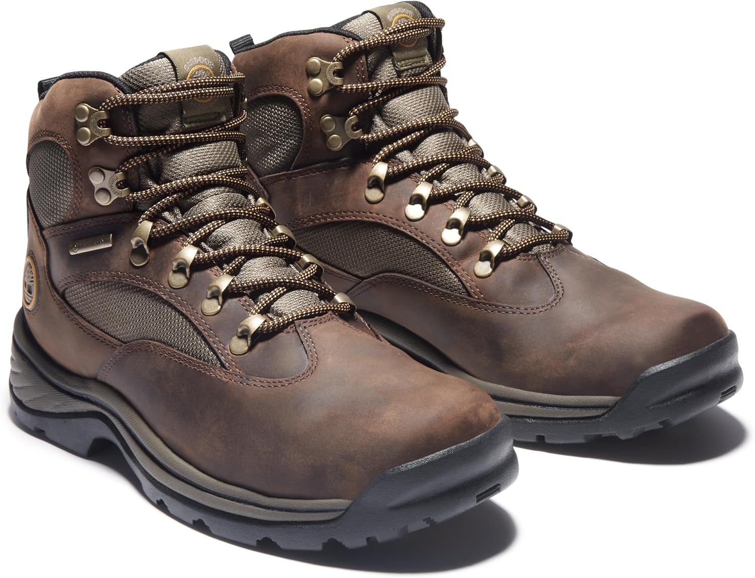 Timberland мужские треккинговые ботинки Chocorua Trail Mid Waterproof, Medium Brown Full-Grain — фото 2