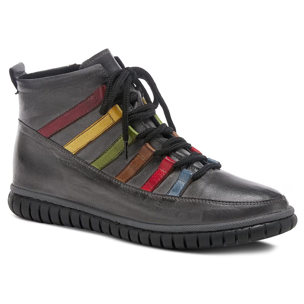 Ботильоны на шнуровке Mambo от Spring Step, dark grey multi