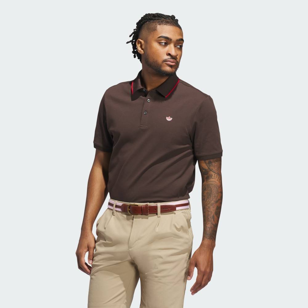Поло с коротким рукавом и логотипом One-Point. Adidas, brown