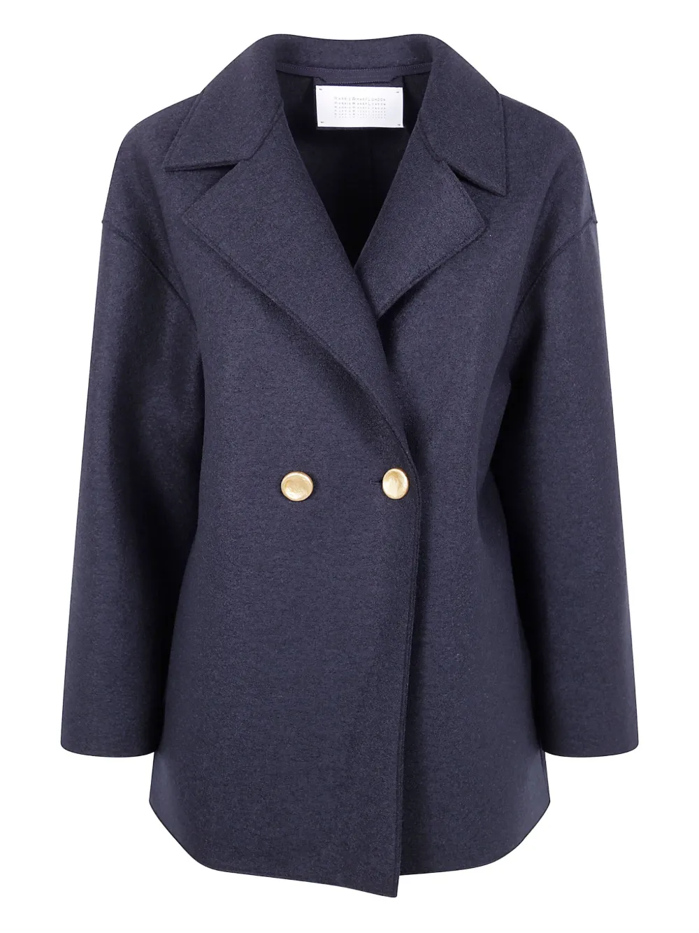 

Двубортное шерстяное пальто Harris Wharf London, синий