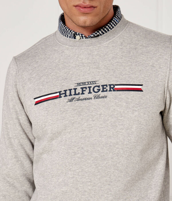 Толстовка мужская Tommy Hilfiger Regular Fit, серый — фото 4