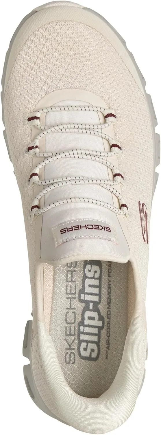 Мужские кроссовки Skechers Glide-Step Pro без шнурков, белый/зеленый — фото 3
