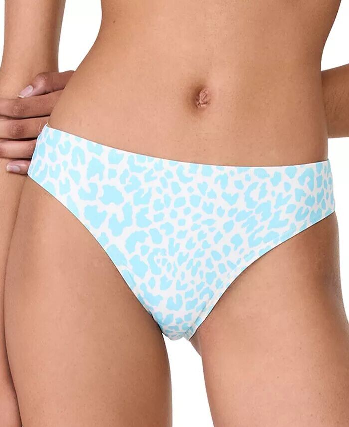 

Женские плавки-бикини с анималистичным принтом kate spade new york, синий