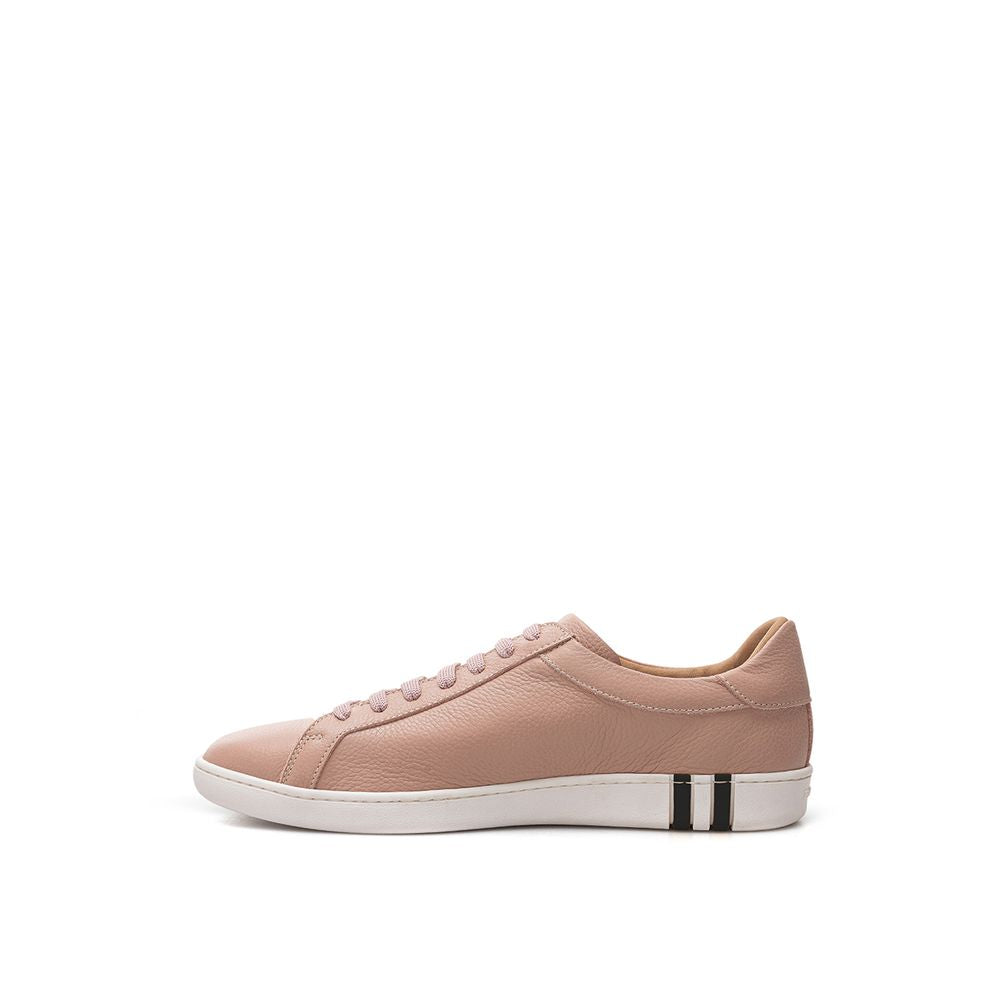 Элегантные кожаные кроссовки Bally для женщин, розовый — фото 2