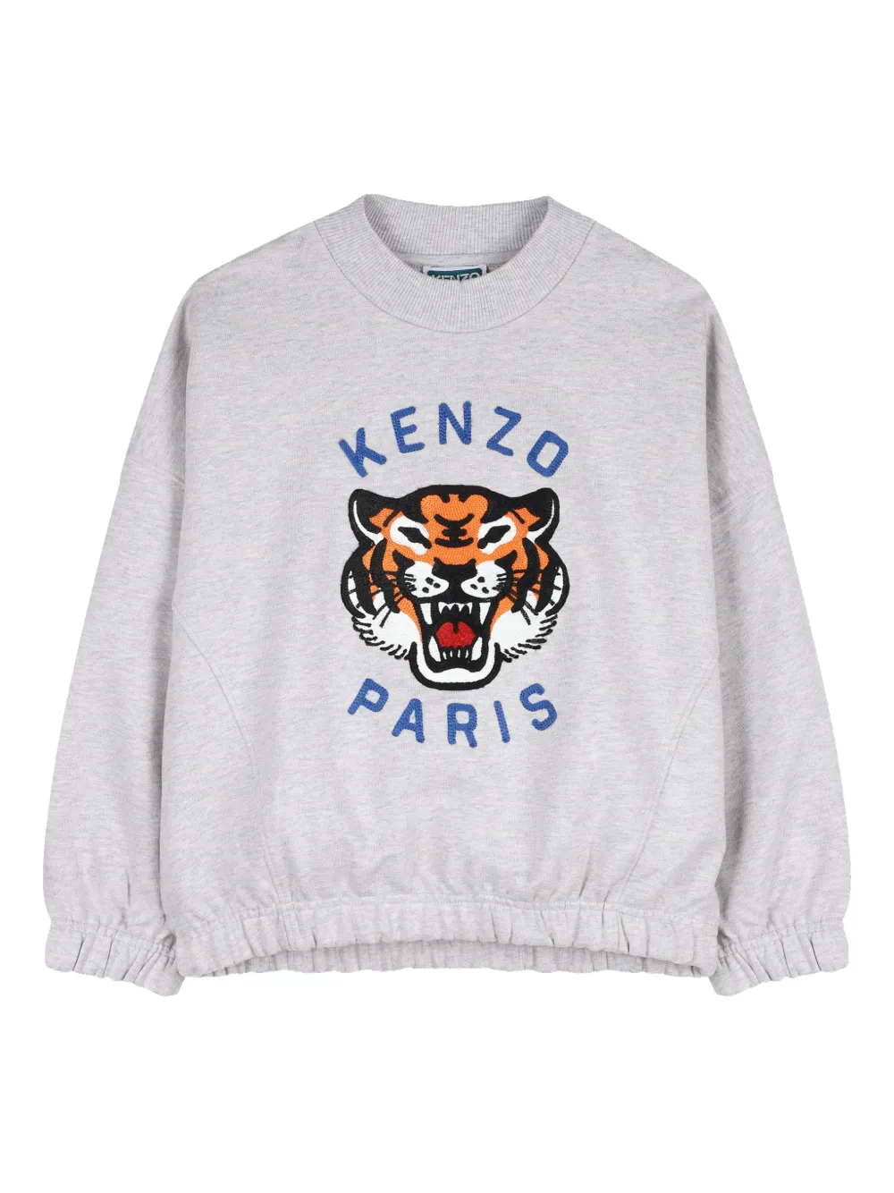 

Толстовка с вышивкой Tiger Kenzo Kids, серый