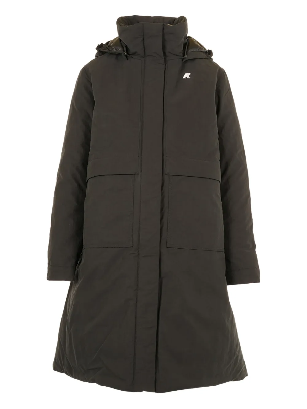 

Парка с капюшоном K-Way, черный