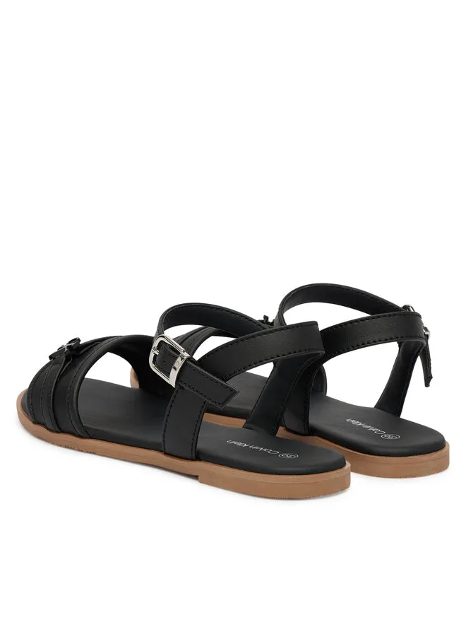 Calvin Klein Сандалии на липучках V3A2-83247-1752 черные — фото 3
