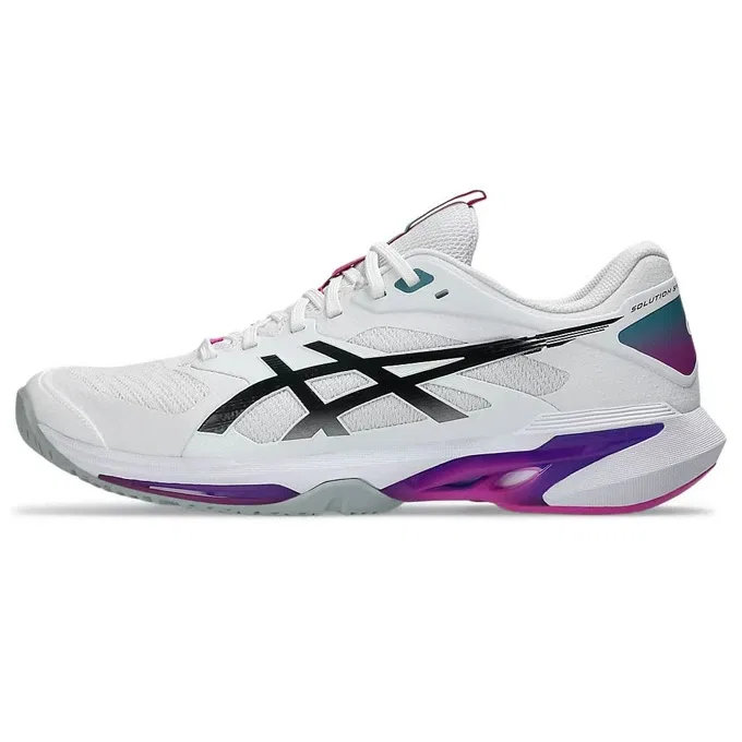 Мужские кроссовки для тенниса «Solution Speed FF 4» от ASICS, White X Dark Sakura (101) — фото 4