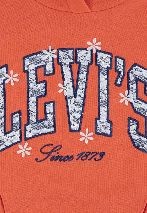 Толстовка с логотипом Levi'S, горячий коралл — фото 3