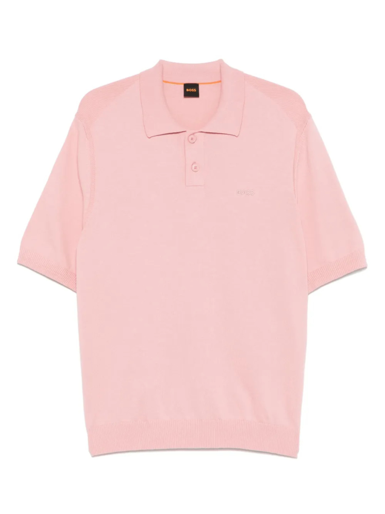 

Рубашка-поло тонкой вязки BOSS, розовый