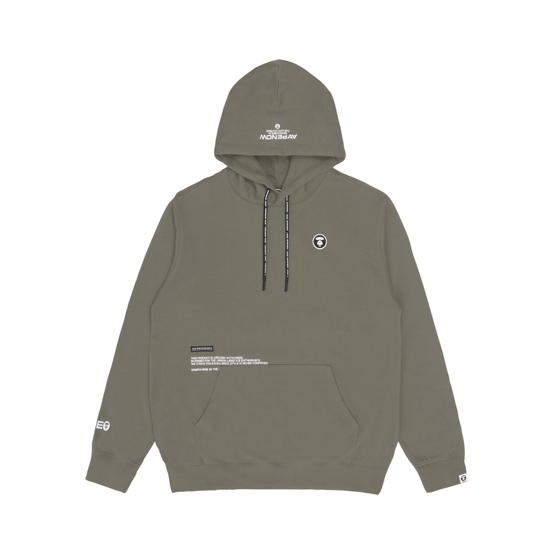 

Толстовка мужская с капюшоном Moderate Regular Aape, зеленый коричневый color bgh