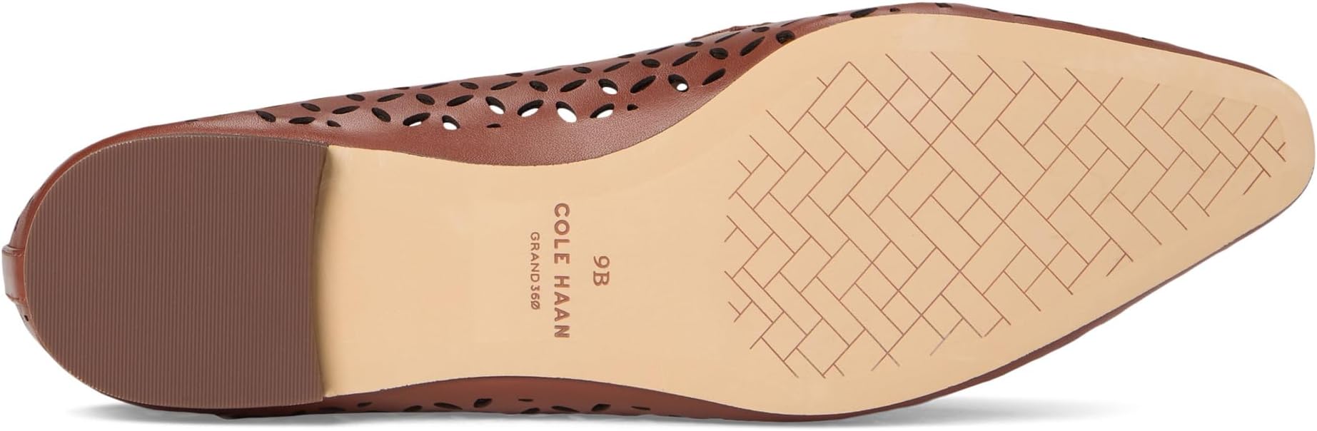 Балетки Cole Haan Women's Chantal Loafers, Dark Cuoio Perforated Leather — фото 3