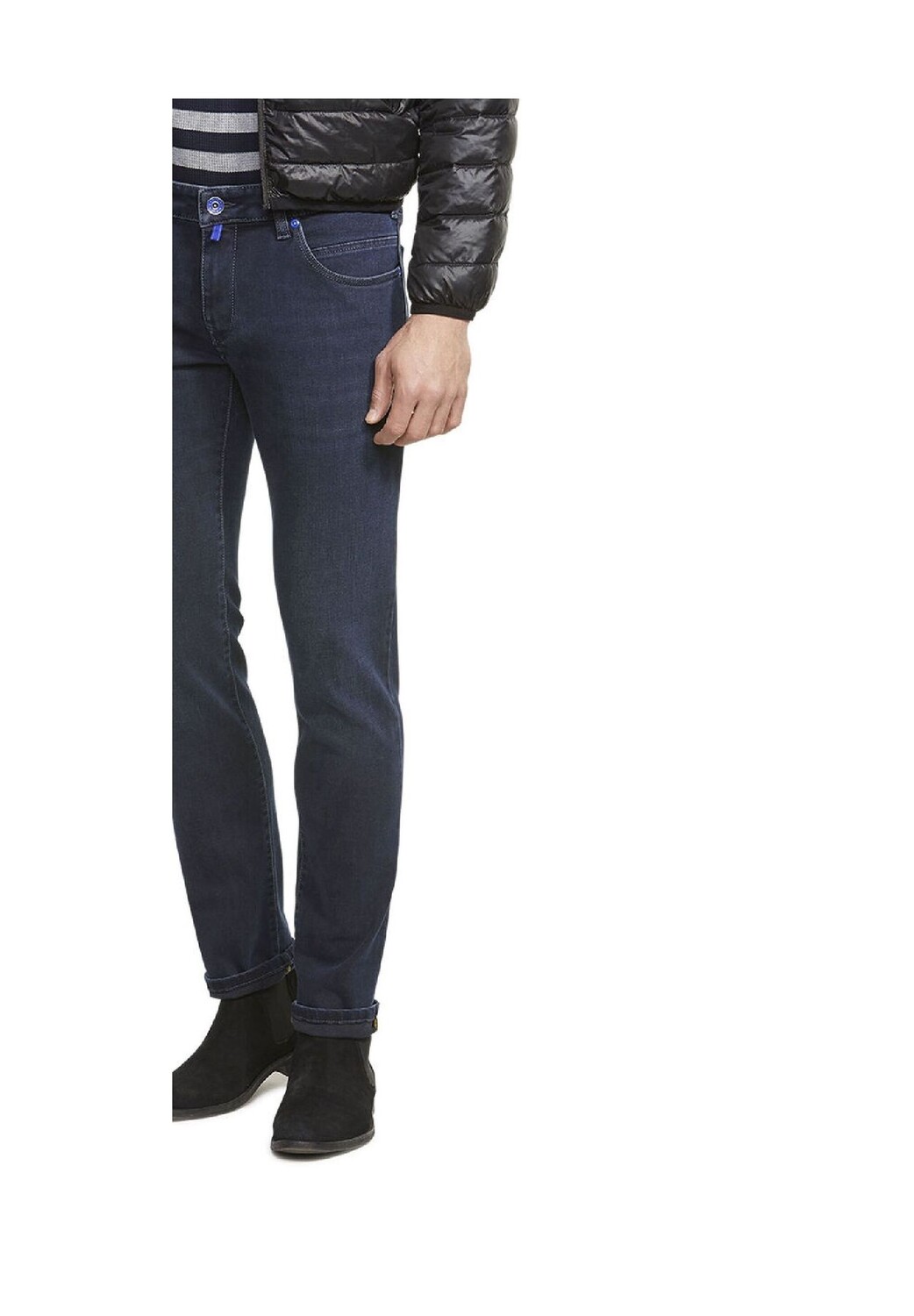 

Джинсы с пятью карманами Super Stretch Dual Core Denim M5 SLIM MEYER, морской