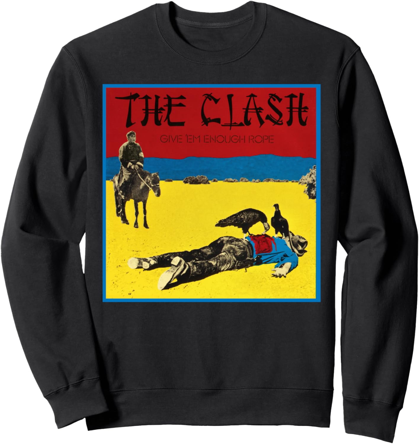 

Толстовка The Clash - Give 'Em Enough Rope, черная, Черный, Толстовка The Clash - Give 'Em Enough Rope, черная