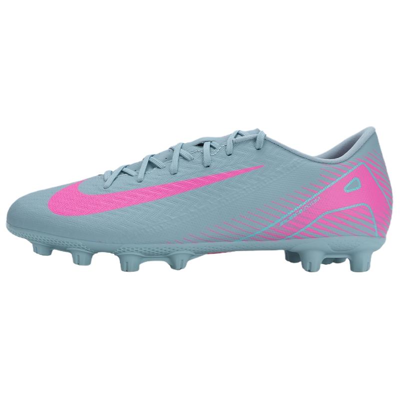 Nike Футбольные бутсы Mercurial Vapor 16 HG резиновые с короткими шипами, противоскользящие, износостойкие, унисекс, серо-розовые