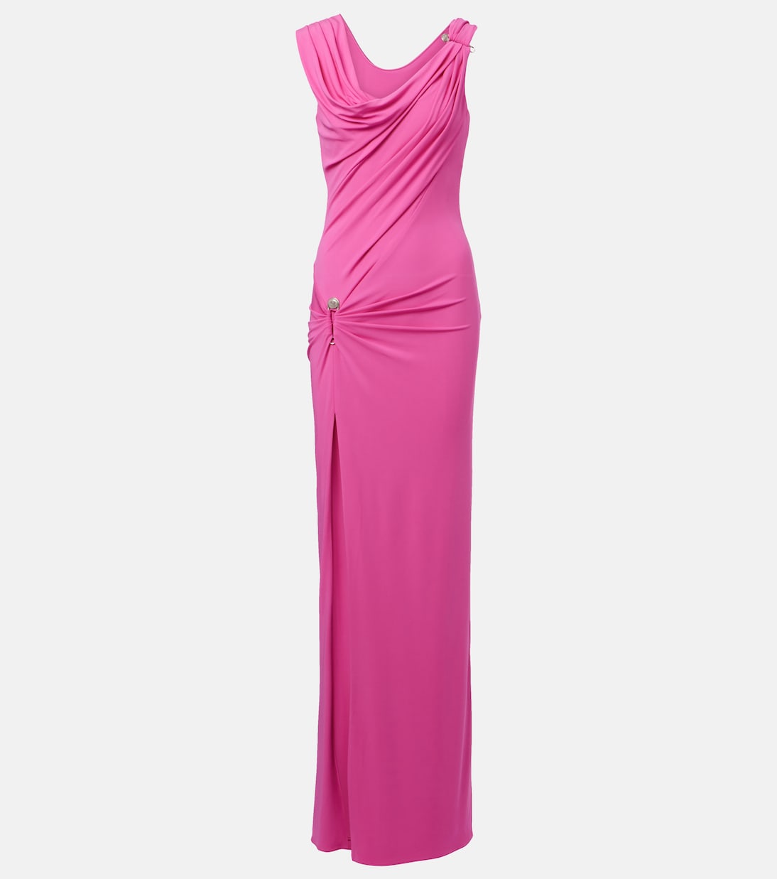 

Платье с драпировкой в виде булавки Versace, Dragonfruit