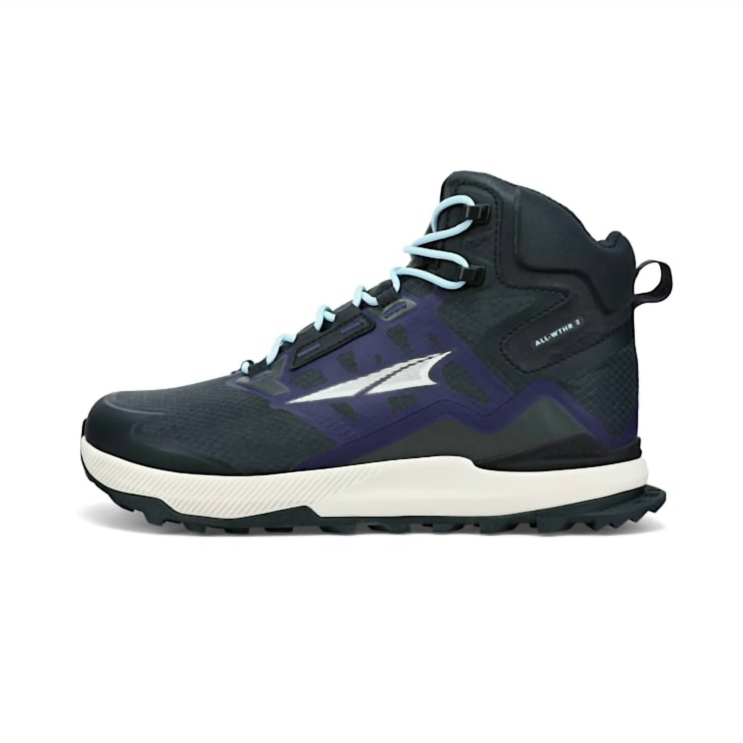 Женские кроссовки Lone Peak All Weather Mid 2 черного цвета ALTRA — фото 2
