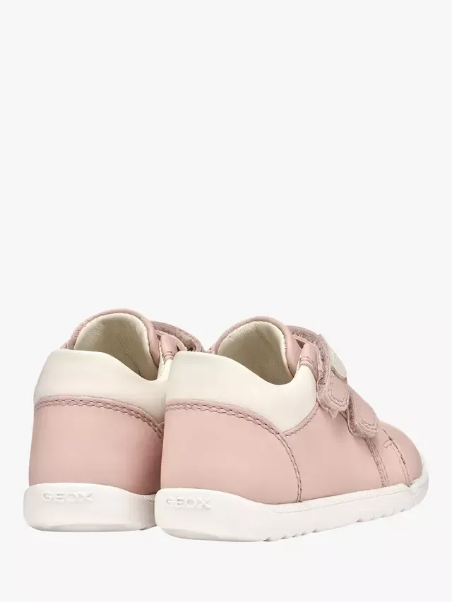 Детские кроссовки Baby Macchia Mid-Cut First-Steps, светло-розовый/светло-бежевый Geox — фото 4