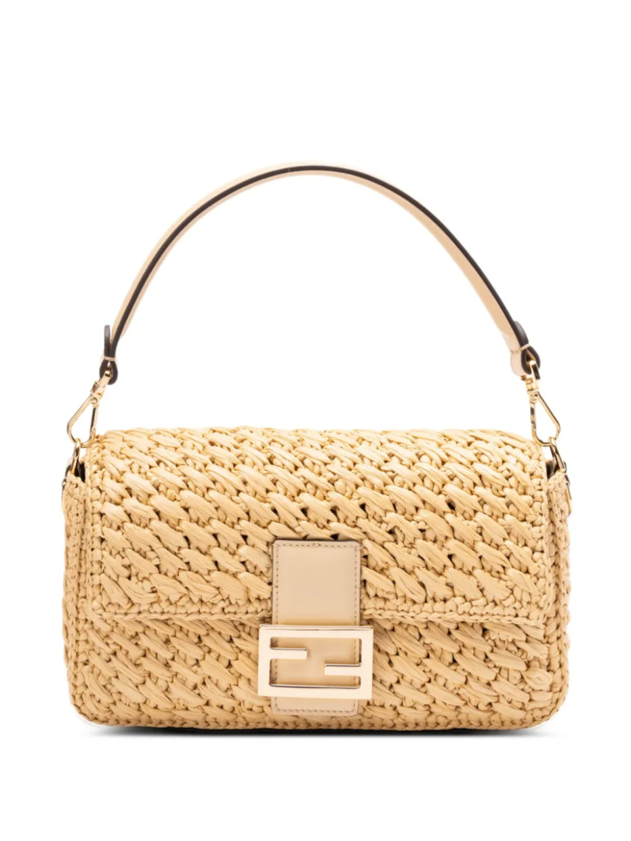 

Fendi плетеная сумка через плечо Baguette, нейтральный