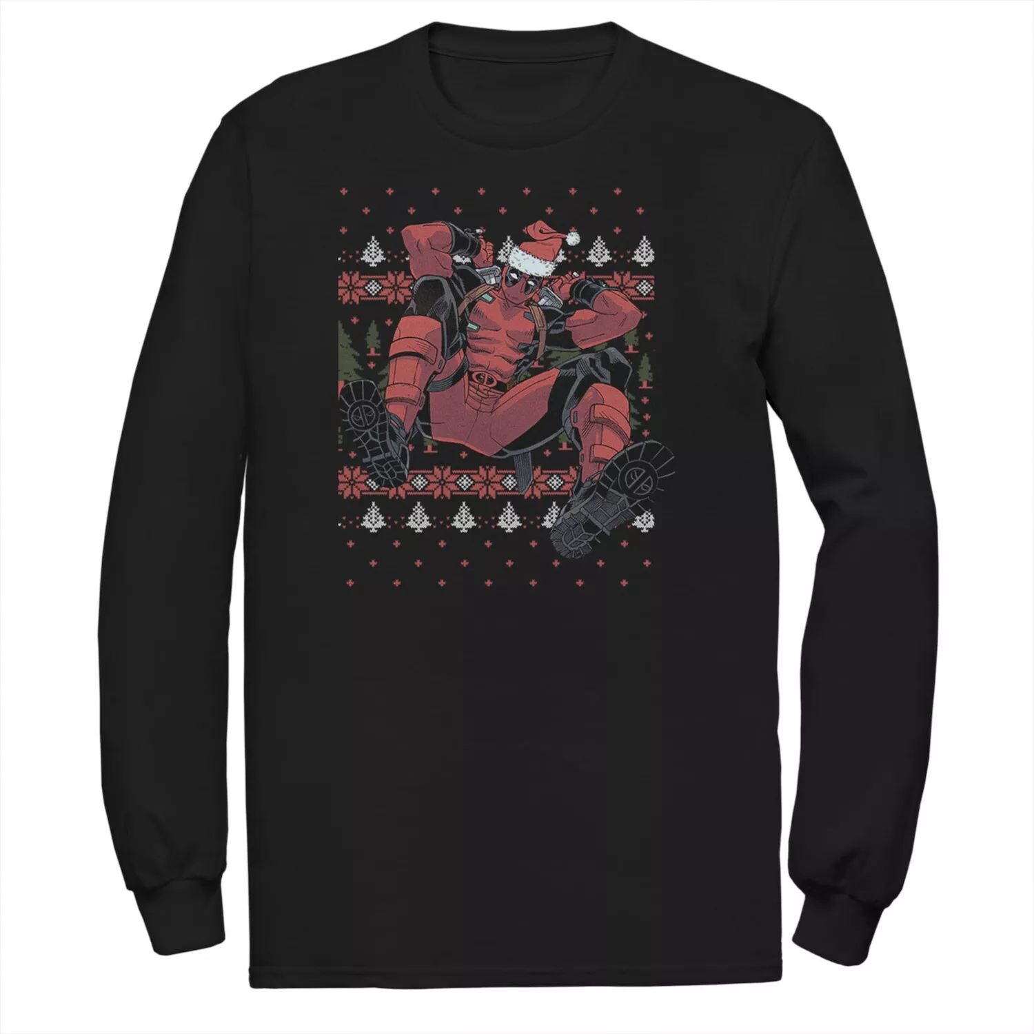 

Мужская шляпа Санта-Клауса Marvel Deadpool Ugly Holiday Tee Licensed Character