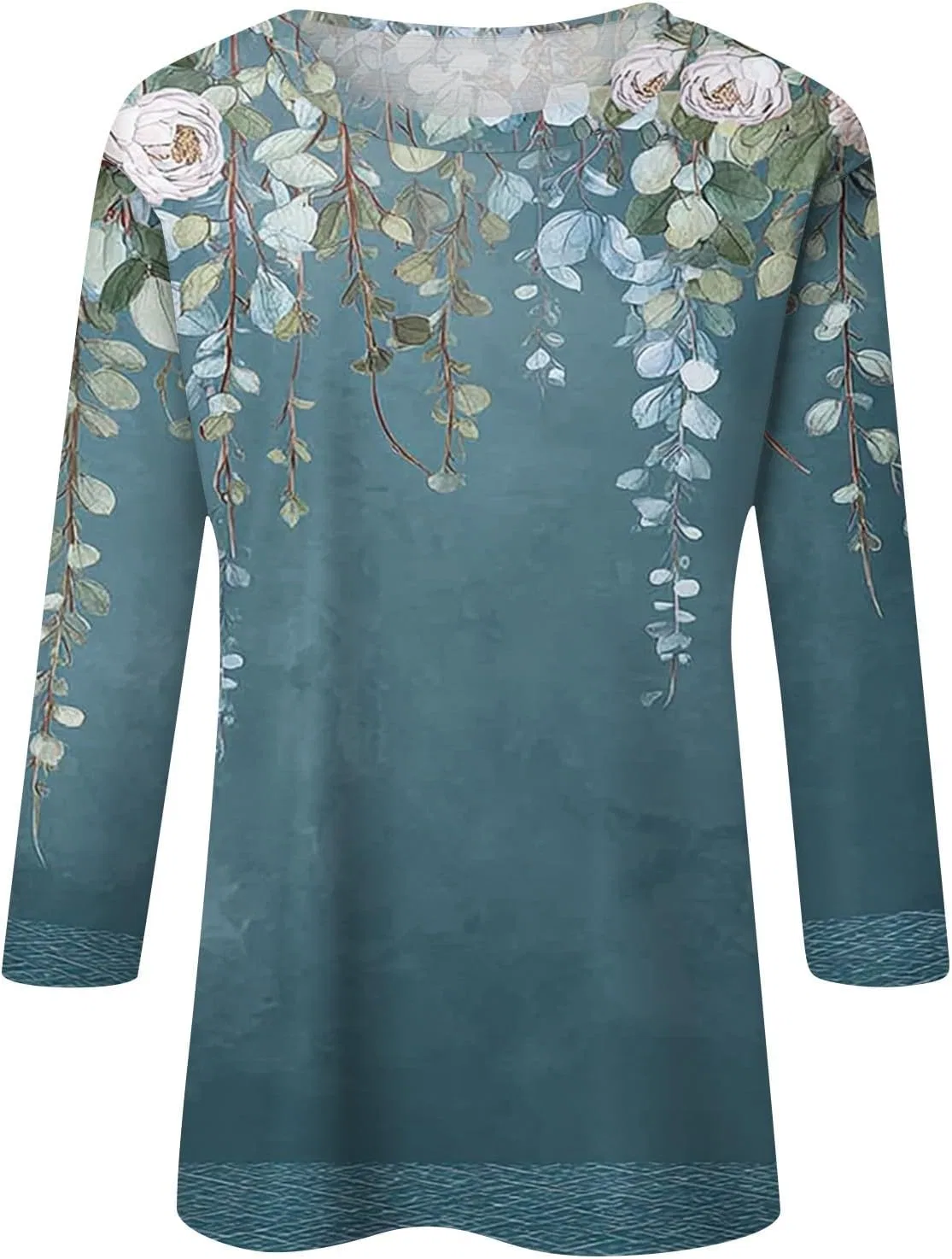 Женская блуза с рукавом 3/4, Fashion Tunics, 2-royal Blue — фото 3