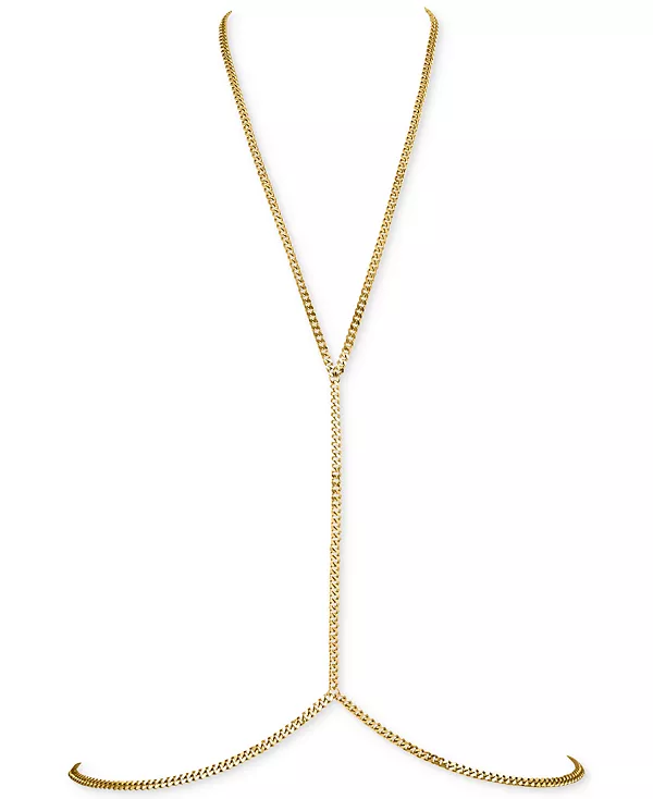 

Цепочка с кубинскими звеньями, покрытая 18-каратным золотом Oma The Label, gold