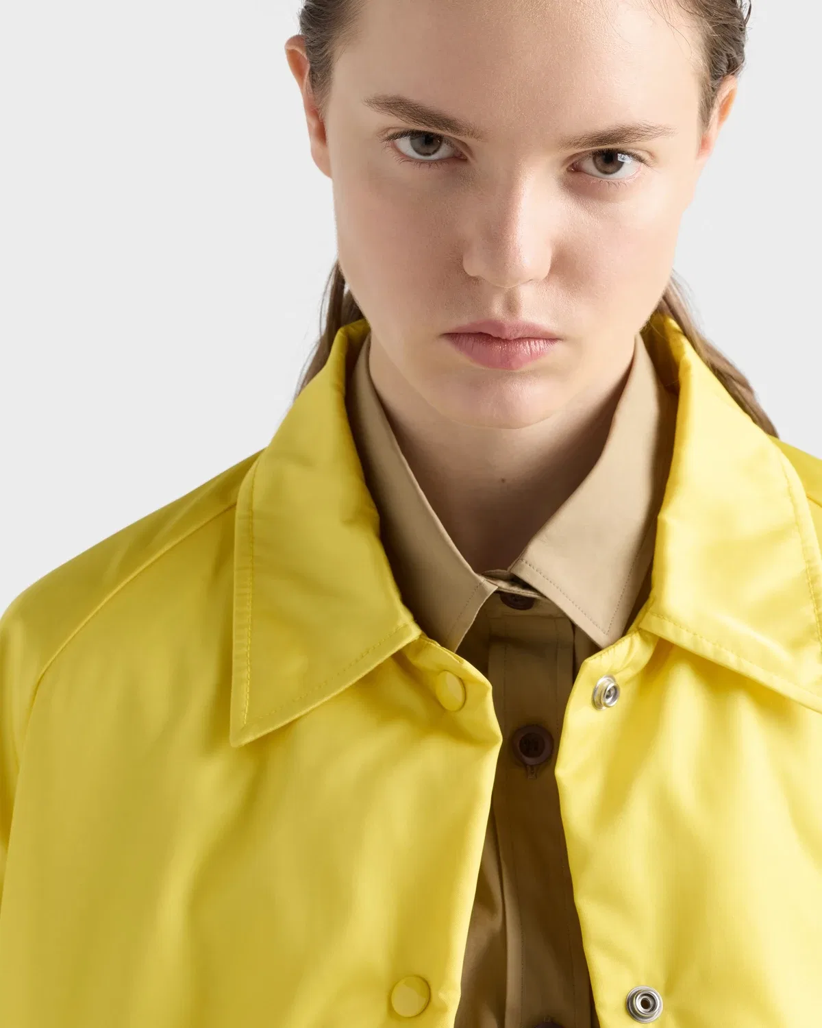 Куртка-блузон из нейлона Re Prada, желтый — фото 3