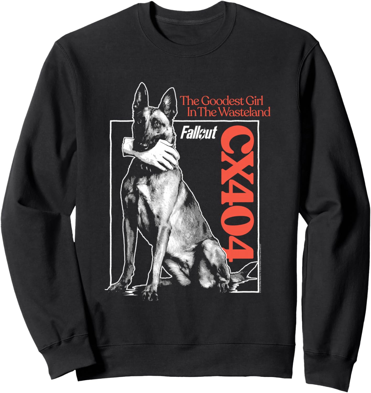 

Толстовка с изображением персонажа «Щенок „Самая хорошая девочка“» из сериала «Fallout», черная, Черный, Толстовка с изображением персонажа «Щенок „Самая хорошая девочка“» из сериала «Fallout», черная