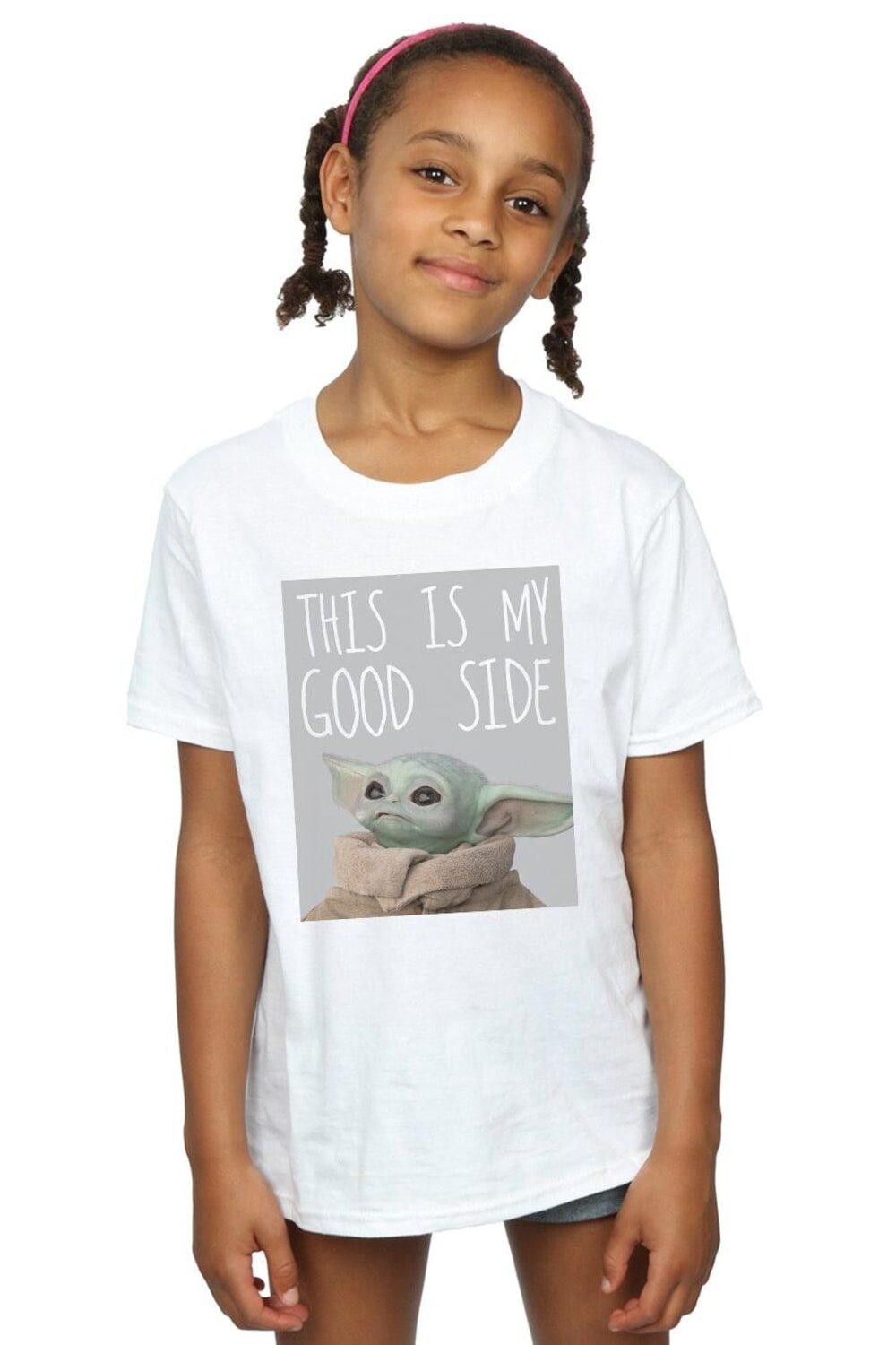 

Хлопковая футболка The Mandalorian The Child Good Side Star Wars, белый