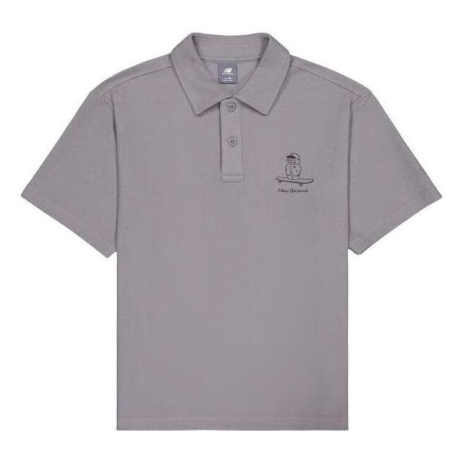 

Поло New Balance Skateboard Graphic Polo Shirt 'Grey' NFE27011-GR, серый