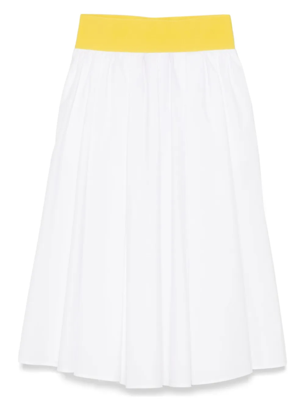

Юбка миди из поплина MSGM, белый