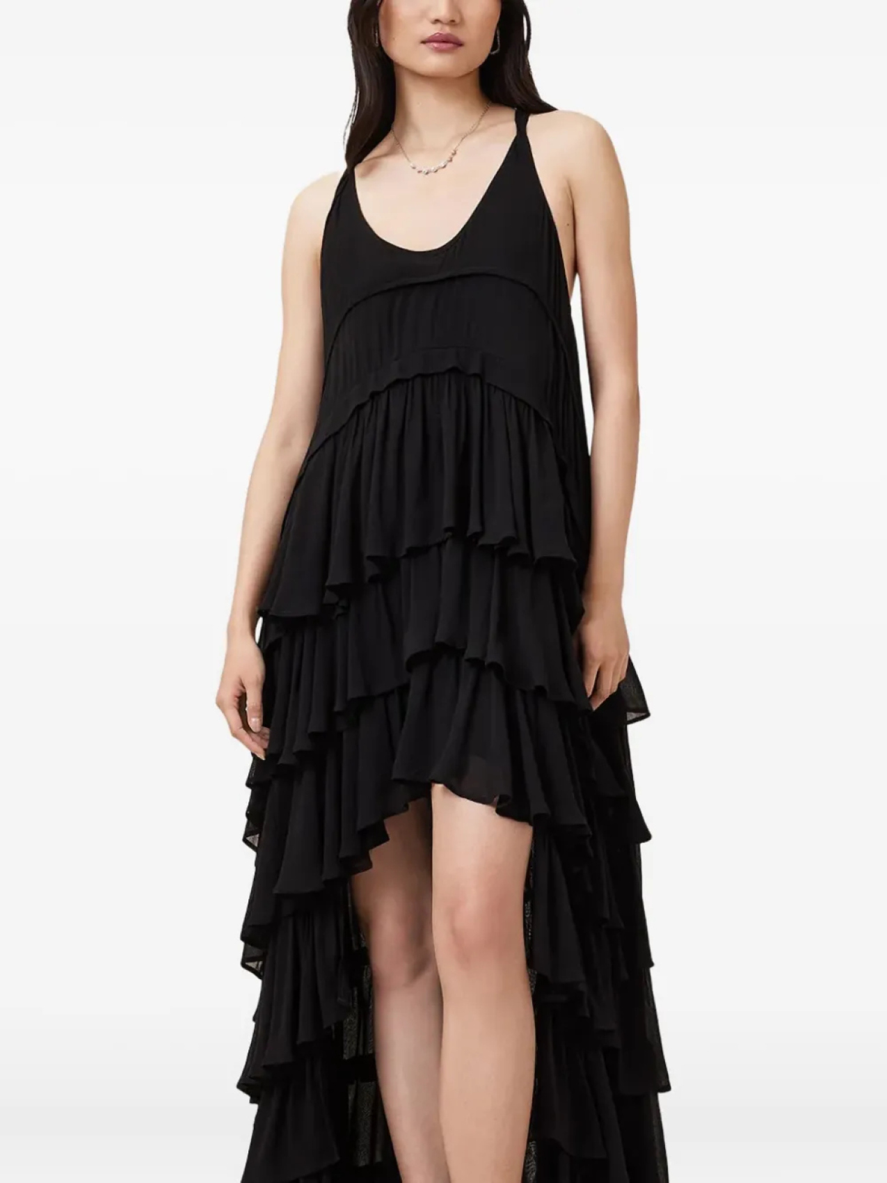 

Длинное платье AllSaints Cavarly, черный