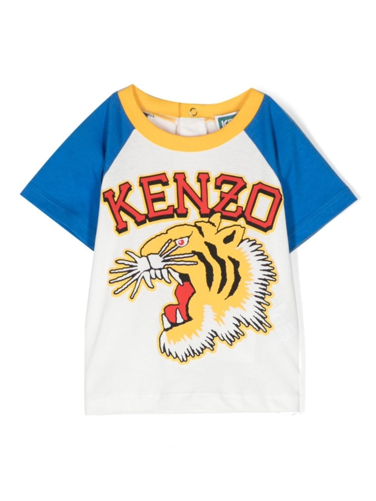 

Kenzo Kids футболка с принтом Tiger, белый