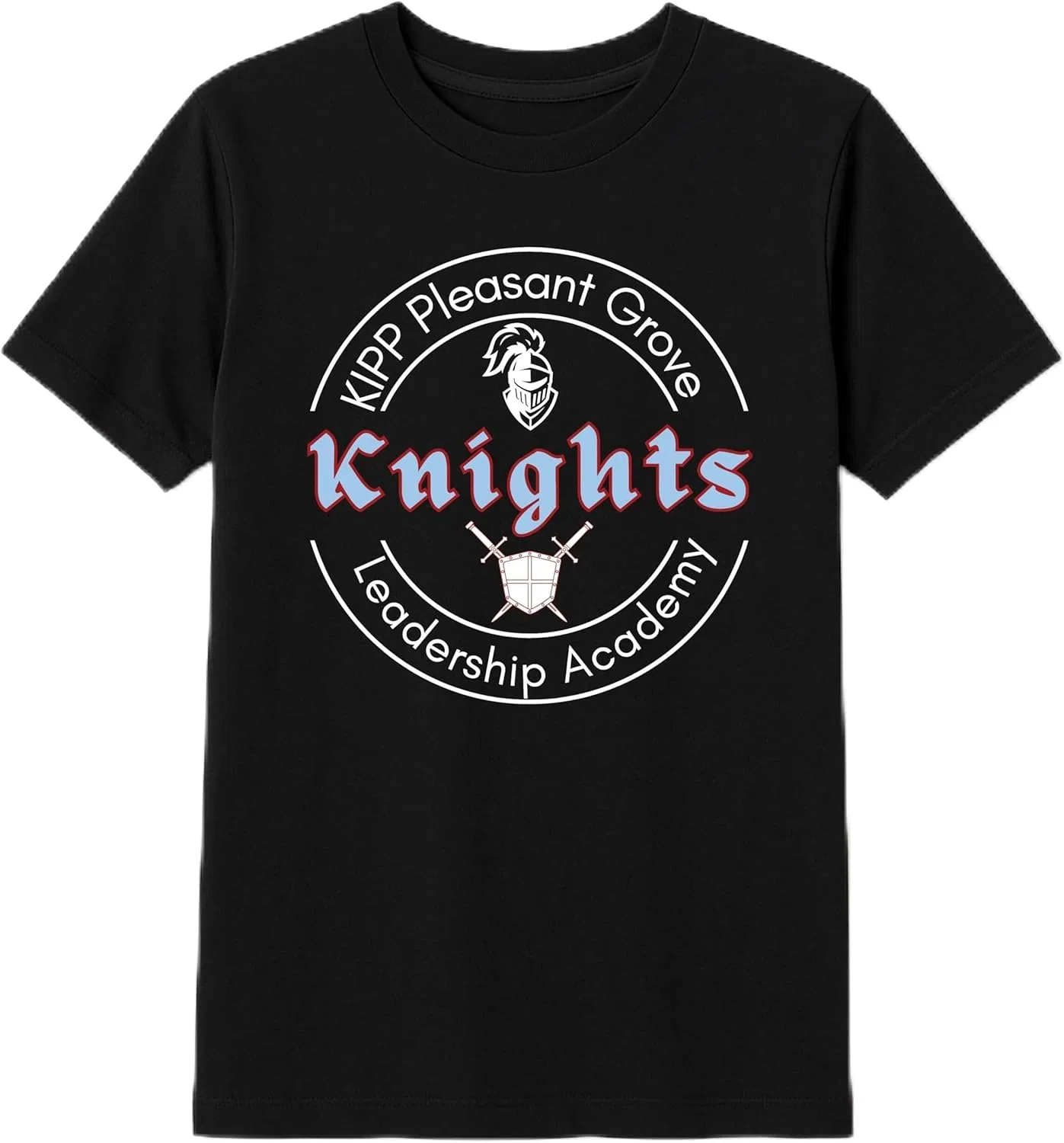 KIPP Texas Детская футболка с коротким рукавом Kipp: Youth Pleasant Grove Academy Spirit Tee, Black (Pleasant Grove Academy)