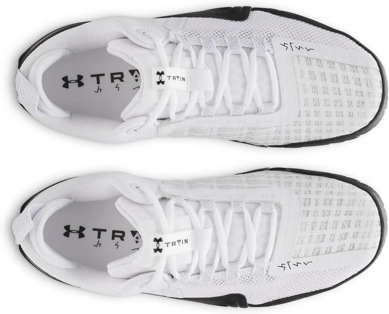 Мужские тренировочные кроссовки Under Armour TriBase Reign 6, White Black Black — фото 4