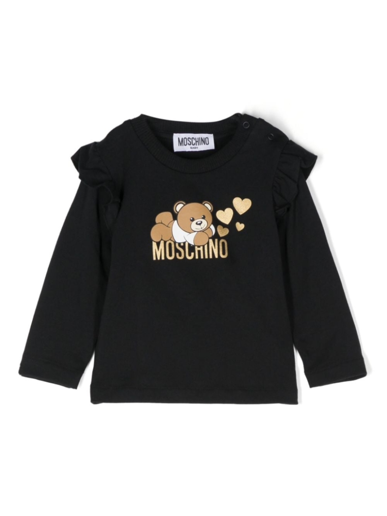 

Moschino Kids толстовка с логотипом, черный