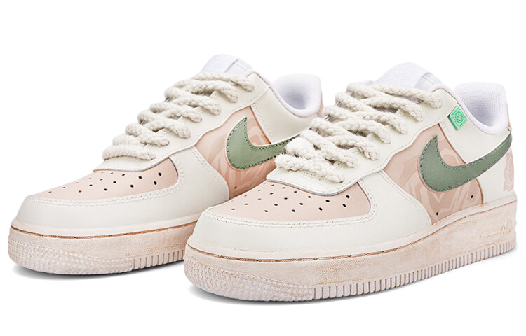 

Кроссовки Nike Air Force 1 Skateboard Shoes Women's Low-Top White/Green/Pink